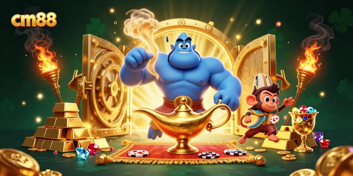 Chơi game tại cm88 với những phần thưởng lớn từ kho báu & jackpot hoành tráng