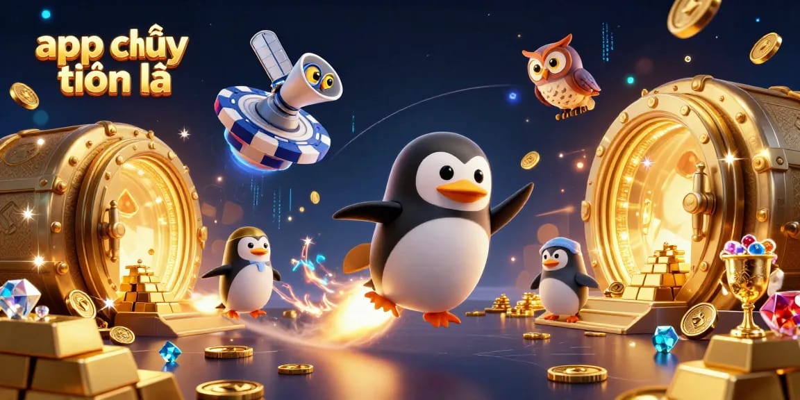 Experience the thrilling app chơi tiến lên with vibrant casino energy and gold coins in a dynamic 3D scene.