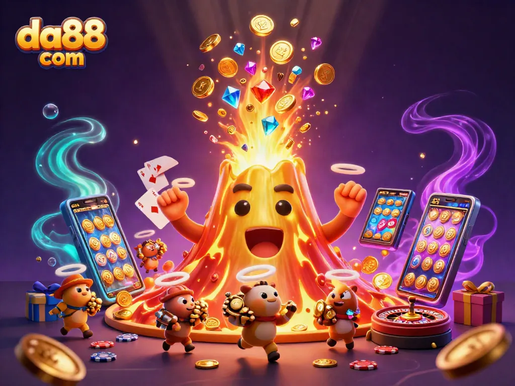 Experience excitement at da88 com with the thrilling eruption of golden treasures and gambling excitement!