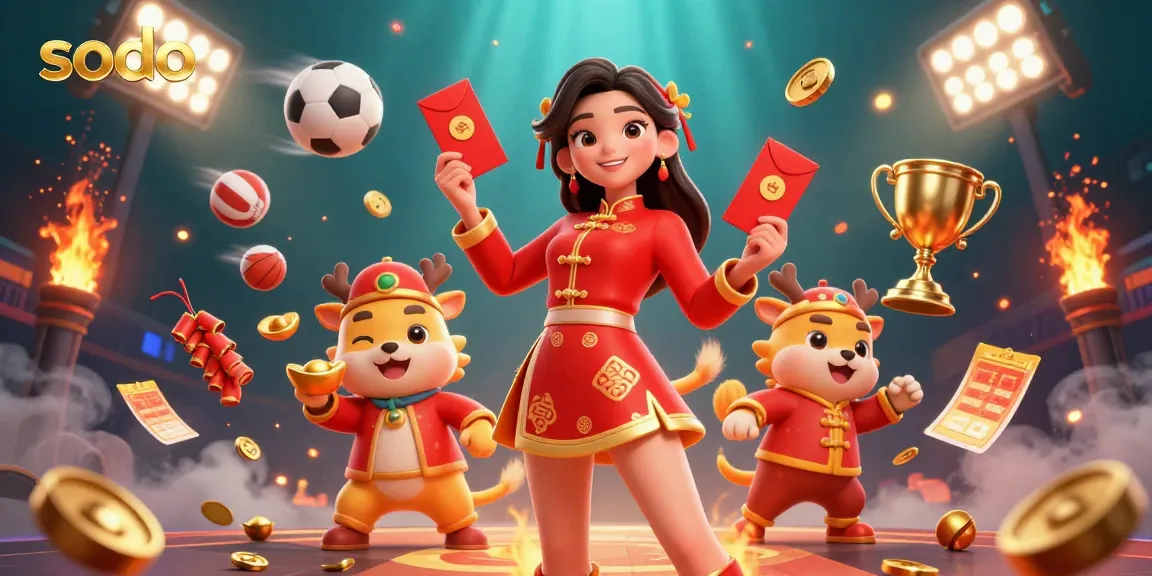 Sodo casino platform featuring exciting gameplay with vibrant characters and dynamic sports elements.