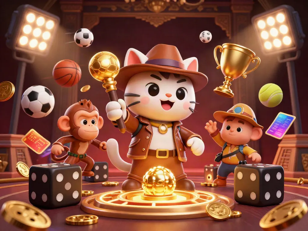 Experience thrilling bets at 88kbet with a dynamic scene of an explorer uncovering casino treasures.