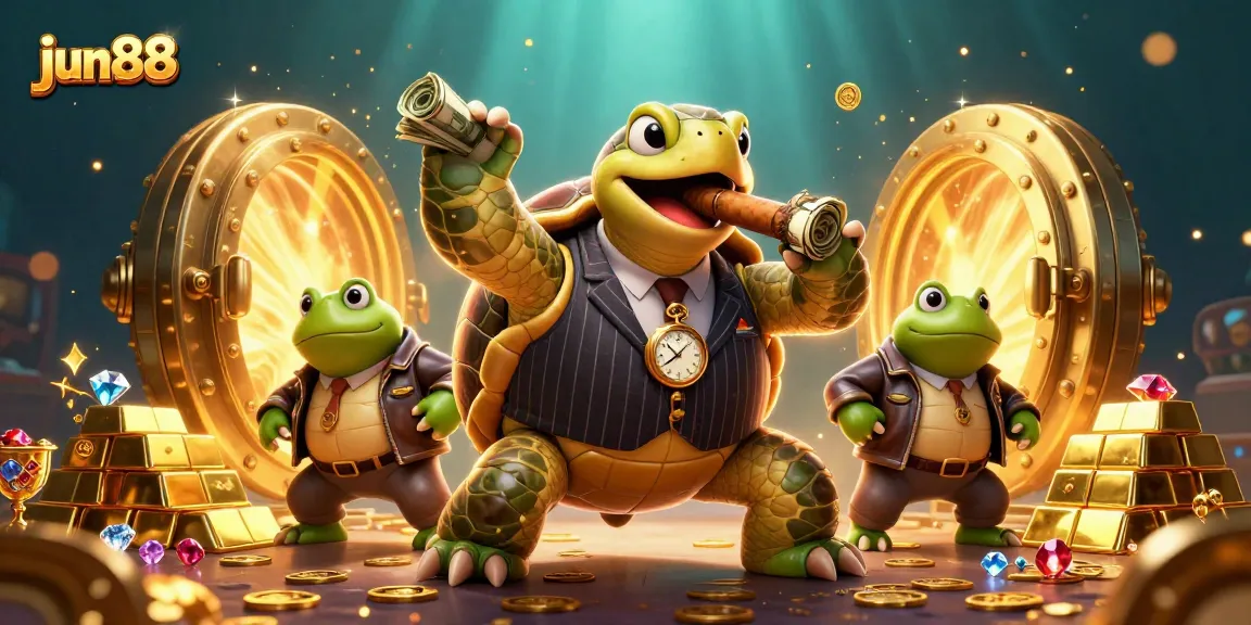 Experience exciting gameplay at jun88 with vibrant casino characters and treasure-filled imagery.
