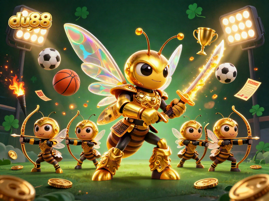 Bet on winning strategies at du88 with vibrant characters and exciting sports-themed elements.