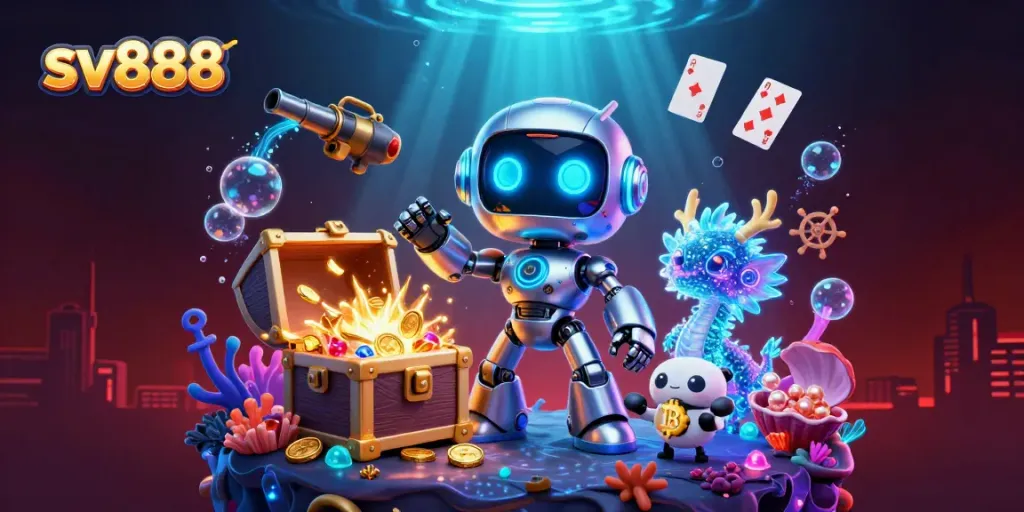 Experience vibrant gameplay at sv888 with cyberpunk characters and underwater treasures