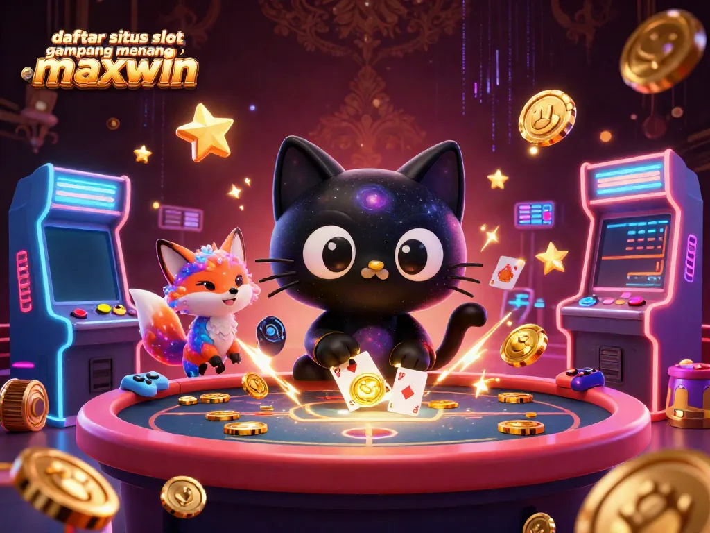 Menghimpun chip emas dan kartu, daftar situs slot gampang menang maxwin memancarkan keseruan di kasino kosmik.