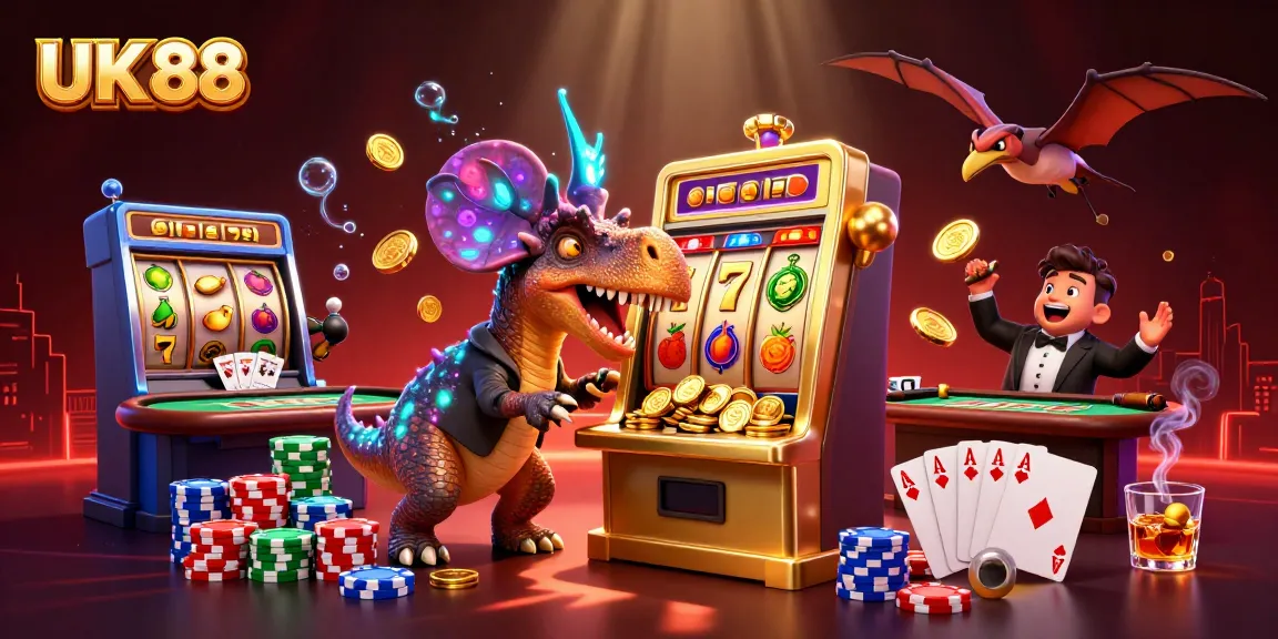 Experience the thrilling action at UK 88 with a pachycephalosaurus winning jackpots at the casino.