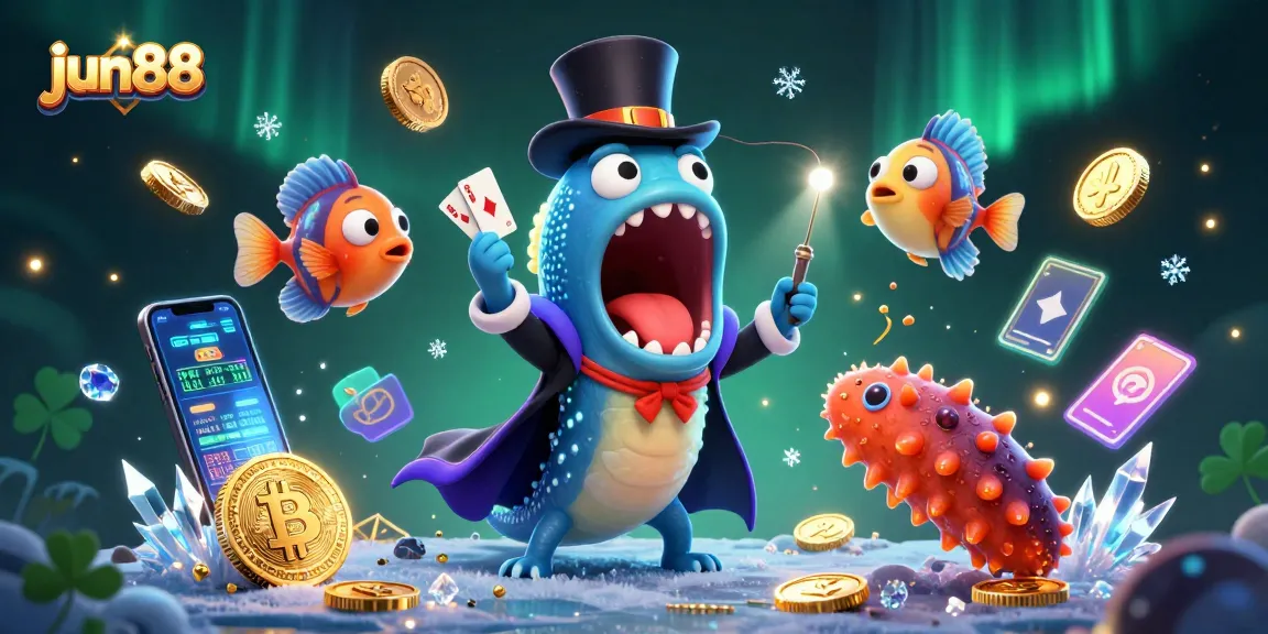 Experience thrilling magic tricks at jun88 with engaging characters and vibrant crypto elements.