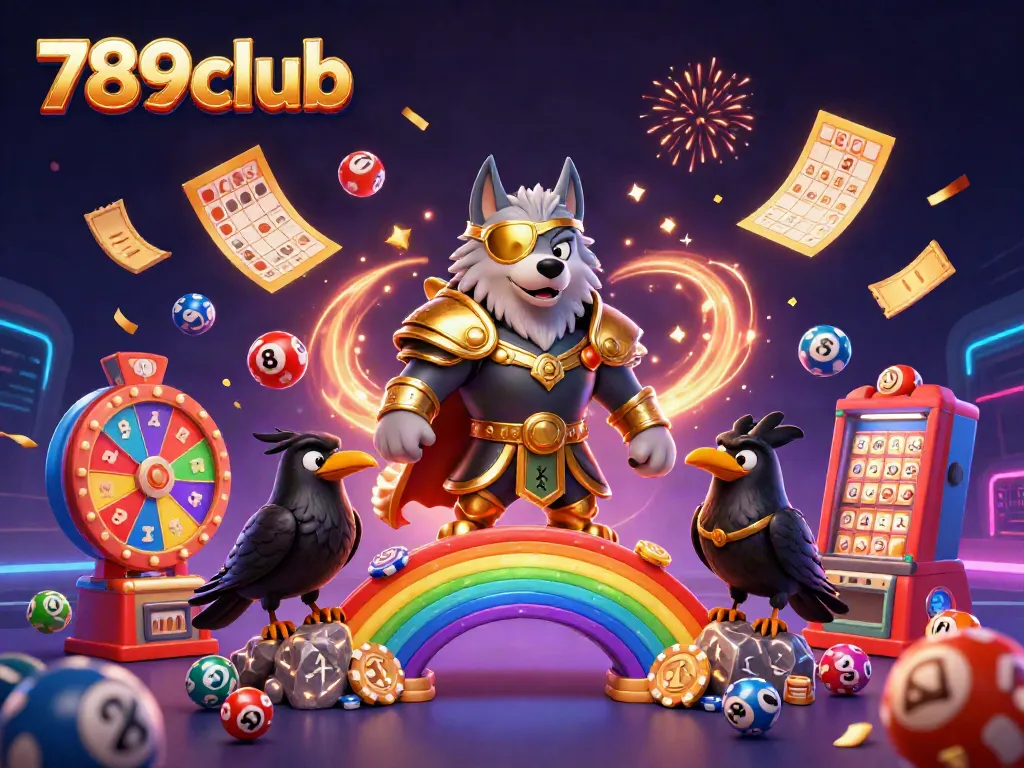Engage in thrilling gameplay at 789club with vibrant 3D casino scene and dynamic game elements.