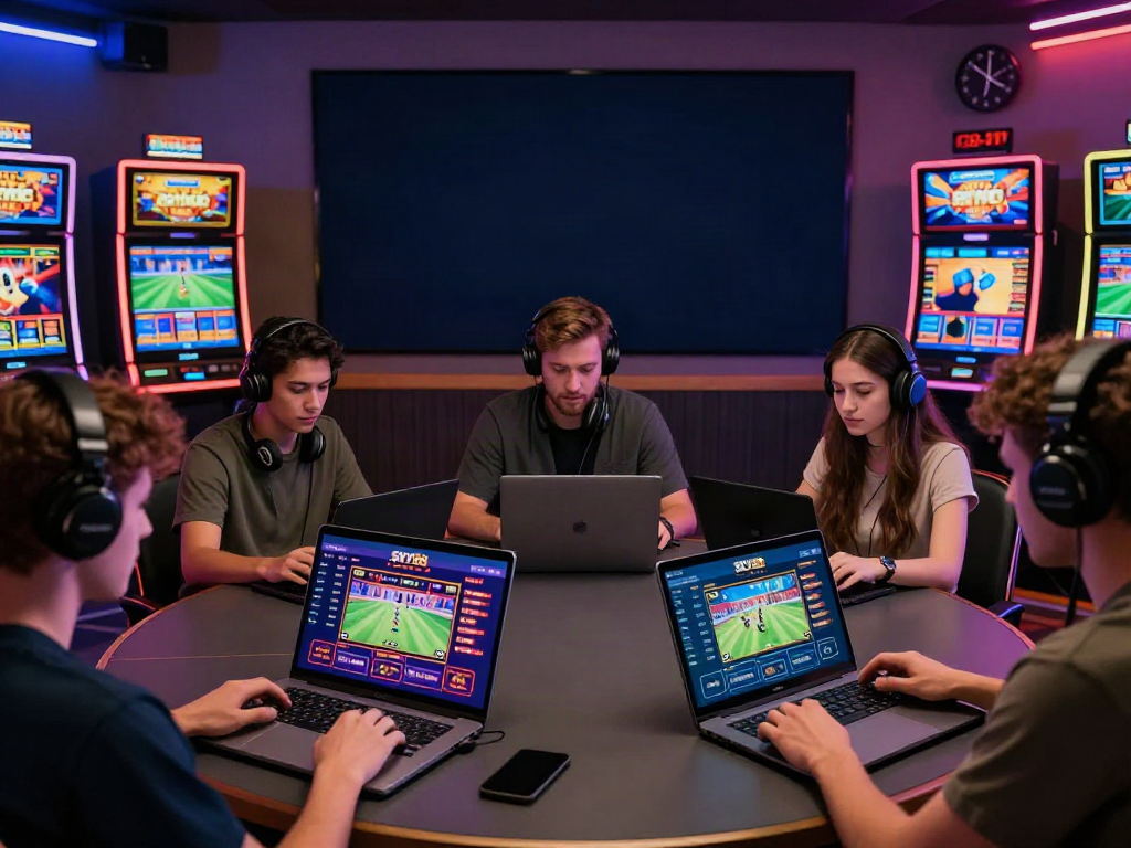 The engaging atmosphere of SKY88 online gaming platform showcasing diverse players in action.