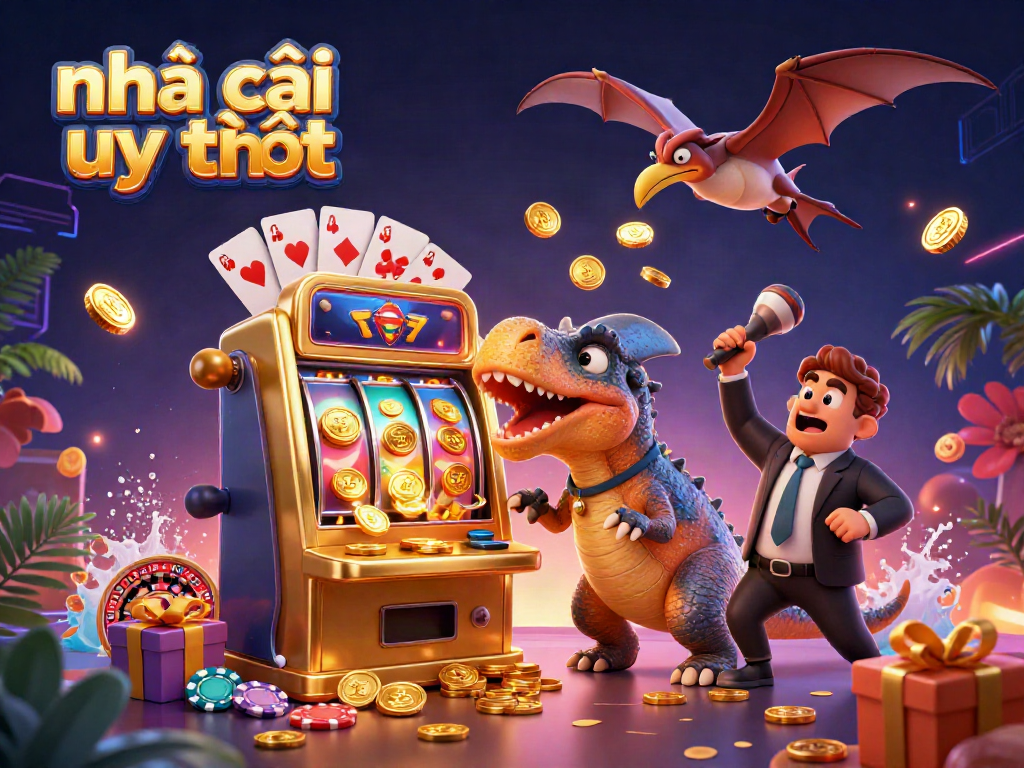 Engage with nhà cái uy tín through thrilling jackpot action in a vibrant casino scene.
