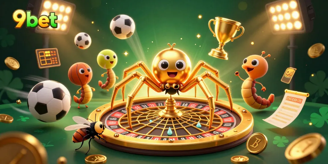 Engage with 9bet's thrilling casino experience, featuring vibrant visuals and dynamic betting scenes.