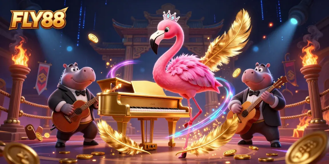 FLY88 invites players to enjoy a vibrant casino atmosphere with lively characters and engaging game elements.