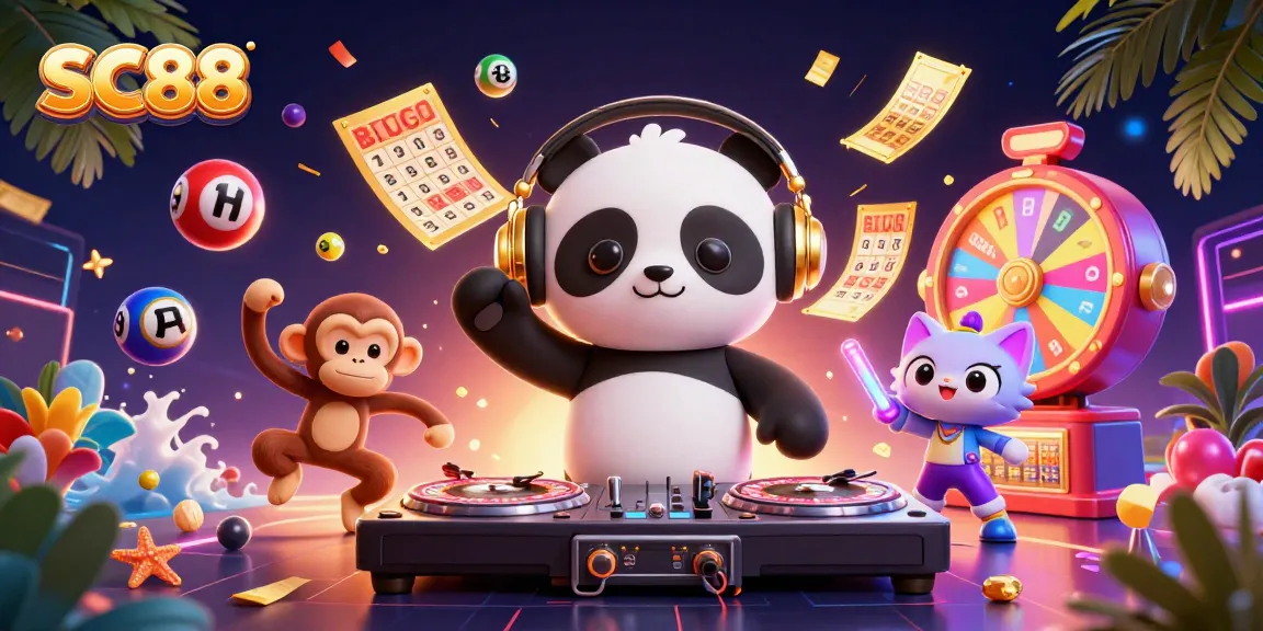 Experience thrilling gaming at SC88 with vibrant characters and exciting casino elements.