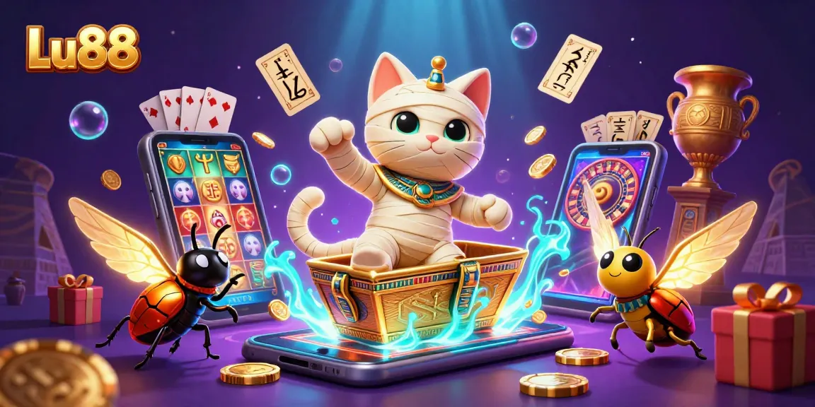 Experience thrilling gameplay at Lu88 with unique characters and vibrant casino elements.