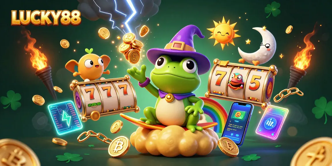 Experience thrilling gameplay with LUCKY88's golden storm of coins and vibrant game elements.